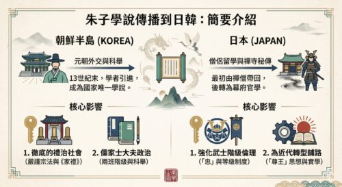 當我們談論東亞文化體系時，朱子學是絕對繞不開的核心。這套源自南宋建寧府山區的思想，如何透過發達的建本印刷產業與閩江海運，從考亭書院向外輻射傳播至韓國與日本？本文帶你走進 800 年前的閩北山間，看大儒朱熹如何打造影響深遠的文化體系，讓閩北理學最終跨越山海，成為定義東亞社會秩序與道德倫理的共同語言。
