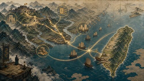 延平條陳是鄭成功在隆武朝提出的戰略構想，其核心包含據險控扼、揀將進取、航船合攻與通洋裕國，試圖整合山城防禦、海上作戰與財政來源。從閩北延平出發，這套方案後來轉向台灣，發展出基地化與海上補給體系。延平條陳雖未完全實現，卻呈現出一條結合地形、軍事與經濟的整體戰略路徑。